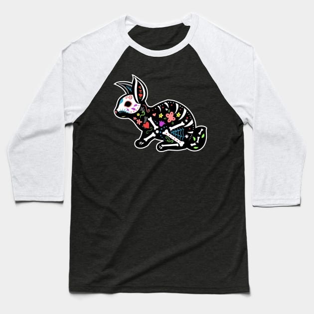 Dia de los Conejos Baseball T-Shirt by Ellador